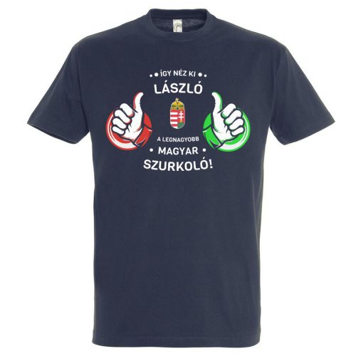 Magyar szurkolói póló - így néz ki névvel