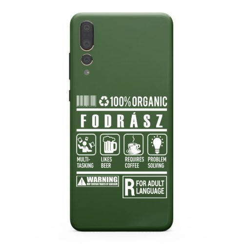 100% Organic Fodrász feliratos telefontok