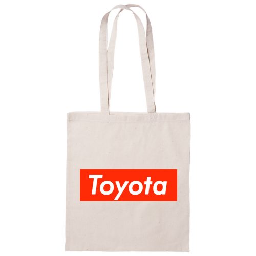 Piros stílusú vászontáska - toyota