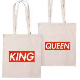 Páros vászontáska – King & Queen 3