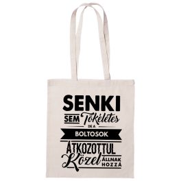 Senki sem tökéletes, de a boltosok... feliratos vászontáska