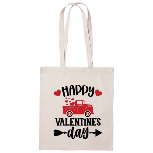 Happy Valentines Day Truck - vászontáska