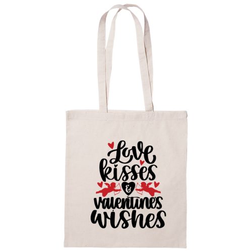 Love Kisses & Valentine S Wishes - vászontáska
