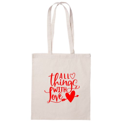All Things With Love 2 - vászontáska