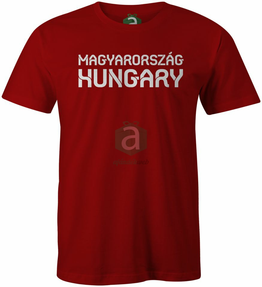 Magyarország Hungary meggypiros póló
