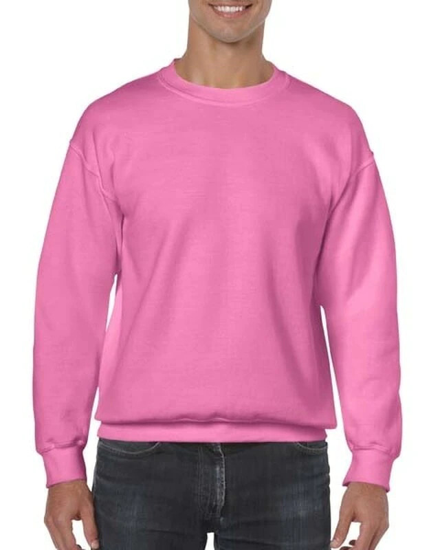 Gildan Rózsaszín környakas pulóver