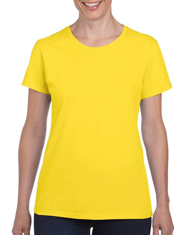 Gildan Sárga női póló